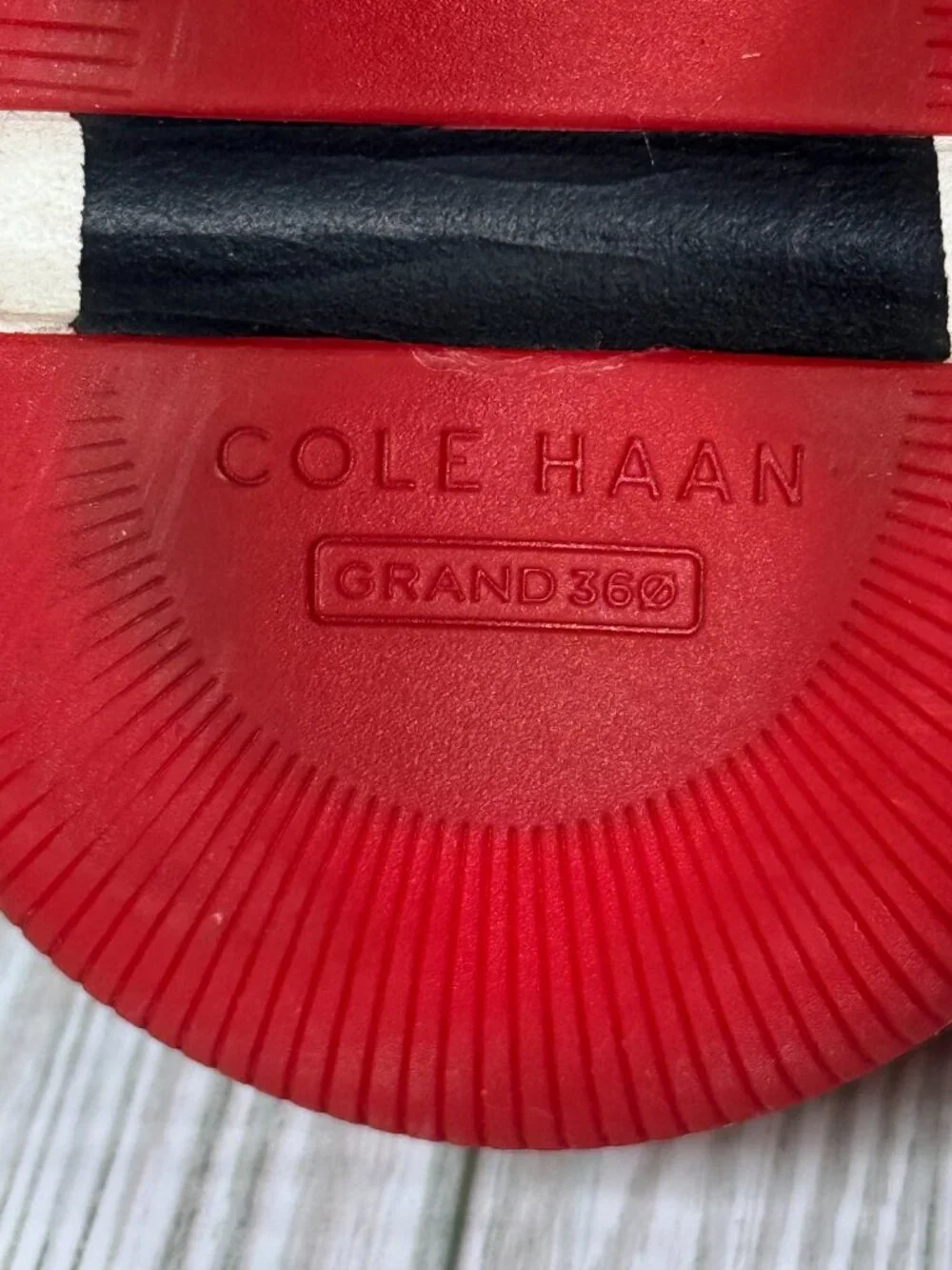 Cole Haan ZERØGRAND Wingtip Oxford Shoes Men's 13M Tan Suede Red C33628 EXCELLEN